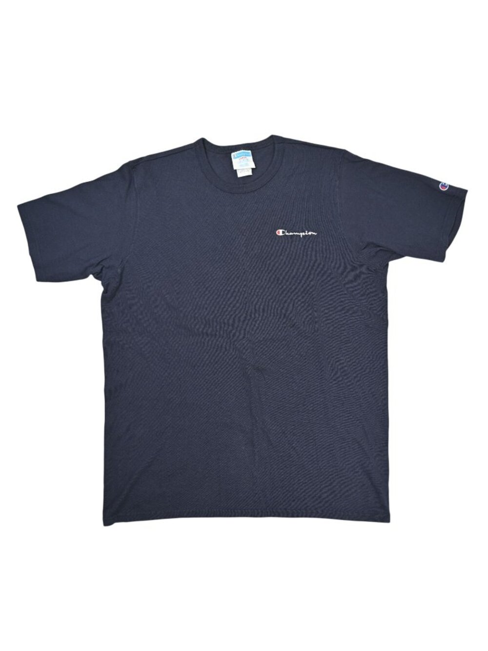 Vintage Champion Short Sleeve Logo T-Shirt in Blue